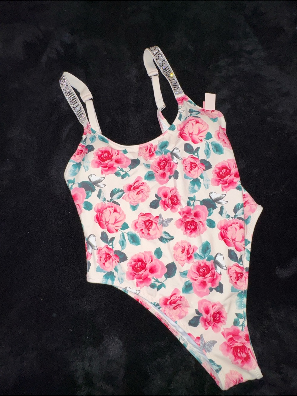 Swimsuit with Pink Rose Victoria’s Secret cheeky one piece swimwear